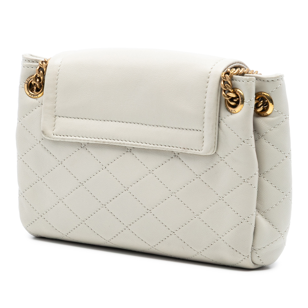 Pre-Loved Saint Laurent Mini Quilted Lambskin Monogram Nolita Bag - Picture 2 of 7